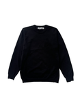BLACK SLIM FIT CREWNECK JUMPER
